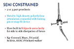 Semiconstrained elbow arthroplasty